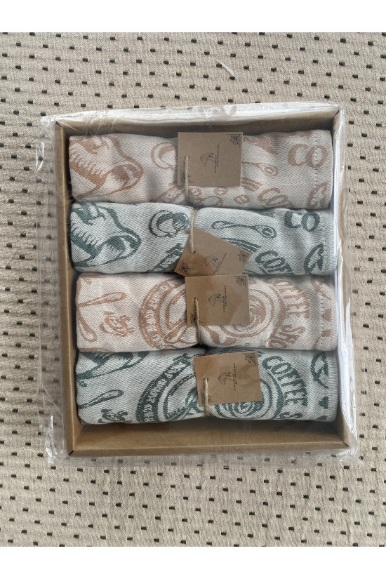 Полотенца кухонные жаккард 40х60 см, 4 шт