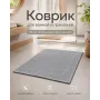 Хлопковый коврик для ванной и прихожей 50×70 см — мягкий, впитывающий, нескользящий