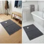 Коврик вафельный «7Я» 50×70 см — тёмно-синий классический комфорт