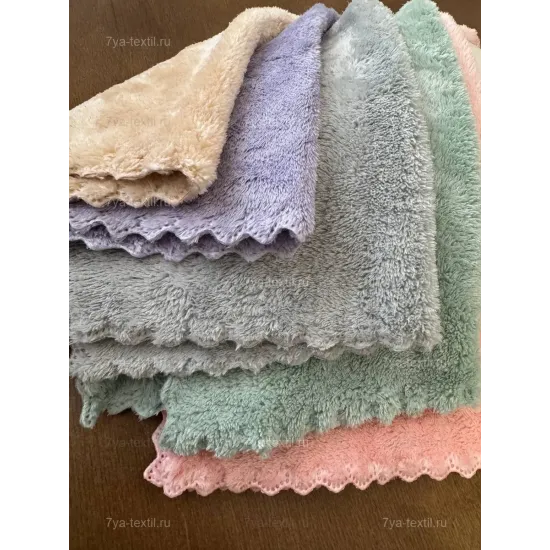 Салфетки для уборки из микрофибры 30x30 см. 5 шт.