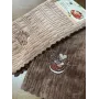 Салфетки из микрофибры 30x30 см. 4 шт. с вышивкой