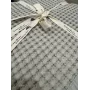 Покрывало вафельное - Мятно-серый