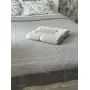 Покрывало вафельное — Мятно-серый