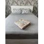 Покрывало хлопковое 150x200 см. песочный, медово-бежевый