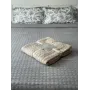 Покрывало хлопковое 150x200 см. песочный, медово-бежевый