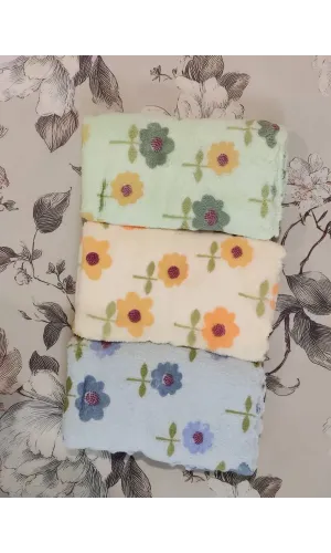 Салфетки из микрофибры 30х30 см с цветами