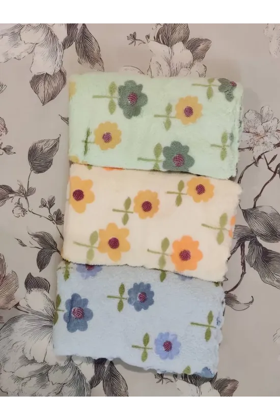 Салфетки из микрофибры 30х30 см с цветами