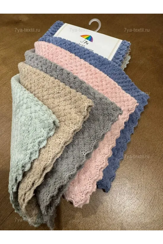 Салфетки для уборки из микрофибры 30×30 см, 5 шт.