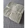 Покрывало хлопковое 150x200 см. мятно-серый