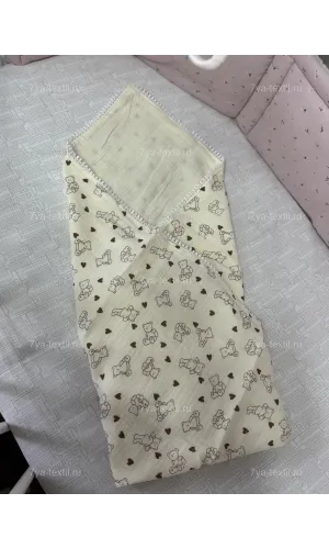 Плед детский муслиновый для новорожденных