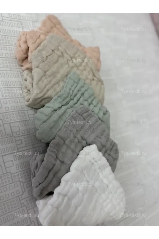 Муслиновые салфетки для новорождённых 30×30 см, комплект 5 шт