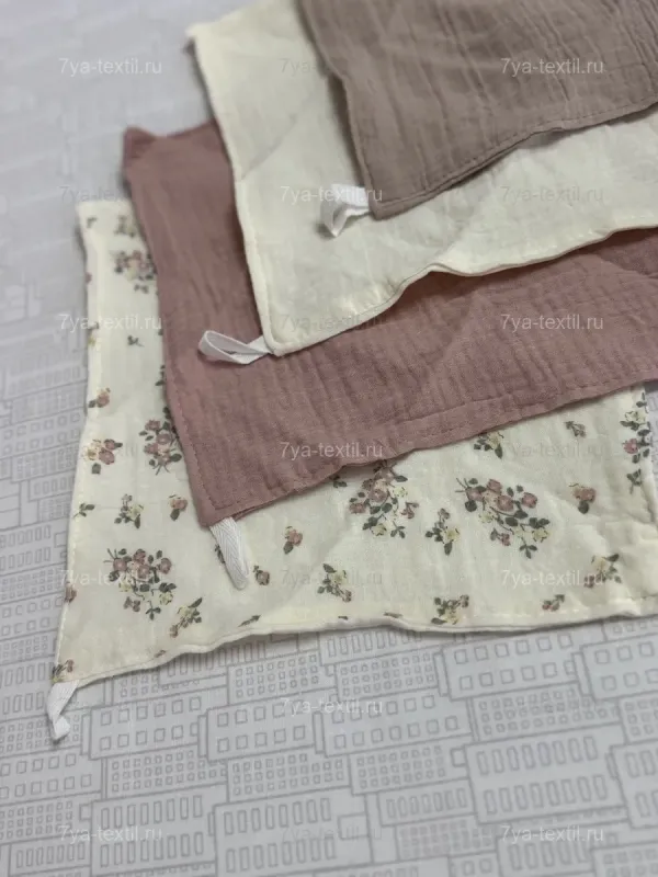 Муслиновые детские салфетки 25×25 см (набор 4 шт.)