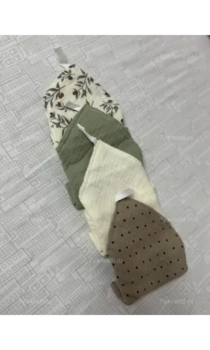 Муслиновые салфетки для новорождённых 25×25 см (набор 4 шт.)