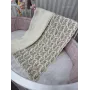 Детский плед муслиновый 120x120 см, молочный