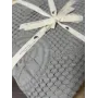 Покрывало вафельное 150×200 см серое