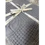 Покрывало вафельное 150×200 см серо-фиолетовое