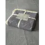 Покрывало вафельное евро 200x230 см, серо-синий