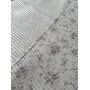 Вафельное покрывало 200×230 см айвори с серыми цветами