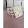 Вафельное покрывало 150х200 айвори с цветочным принтом