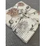 Вафельное покрывало 150x200 см с рисунком «Цветы», айвори