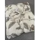 Вафельное покрывало евро 200x230 см с рисунком «Цветы», айвори
