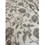 Вафельное покрывало евро 200x230 см с рисунком «Цветы», айвори