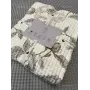 Вафельное покрывало евро 200x230 см с рисунком «Цветы», айвори